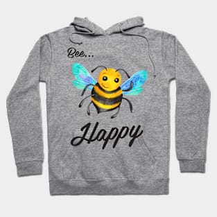 Bee Happy Cute Bee design Hoodie